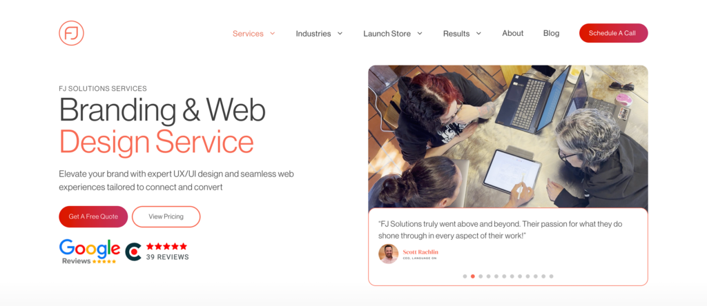 FJ Solutions Shopify Store Design Agency